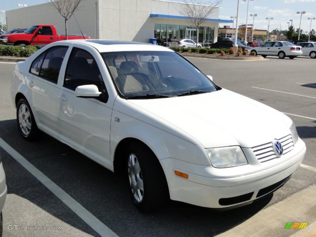 2001 Jetta GLS VR6 Sedan - Cool White / Black photo #3