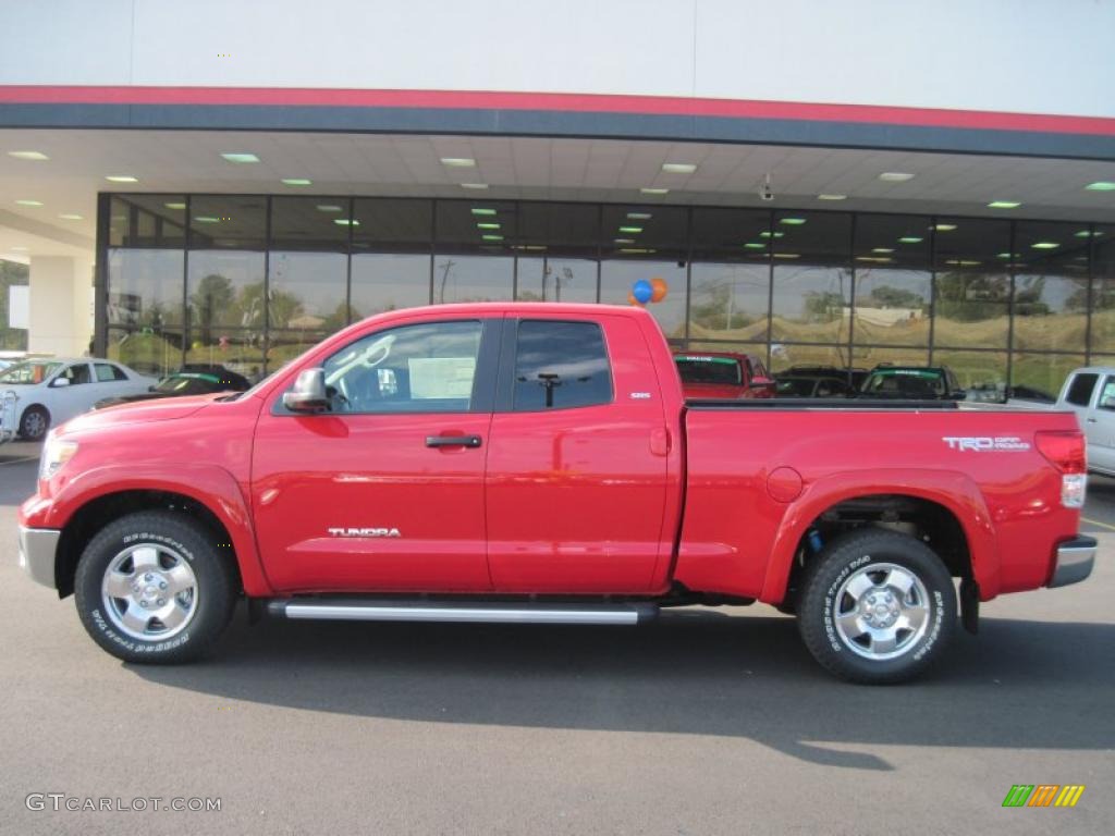 2011 Tundra TRD Double Cab - Radiant Red / Sand Beige photo #2