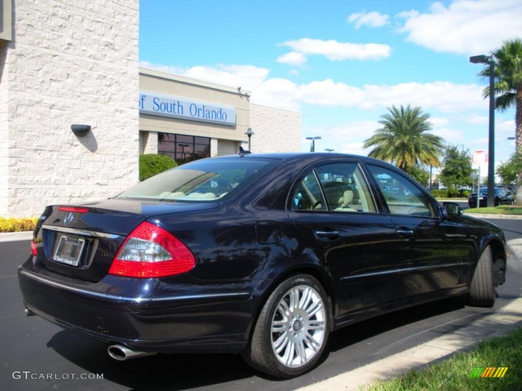 2008 E 350 Sedan - Capri Blue Metallic / Cashmere photo #6