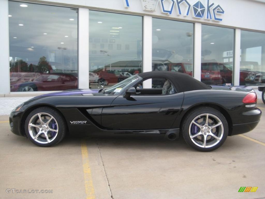 2010 Viper SRT10 Roanoke Dodge Edition - Viper Black/Purple / Black photo #3