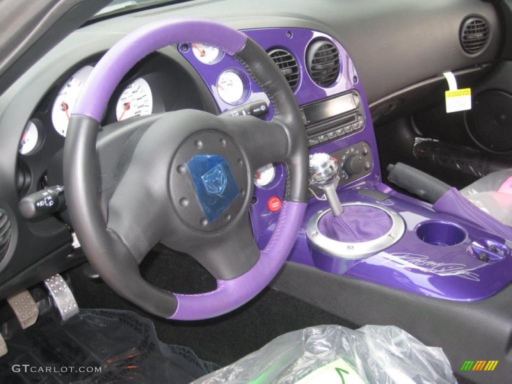 2010 Viper SRT10 Roanoke Dodge Edition - Viper Black/Purple / Black photo #5