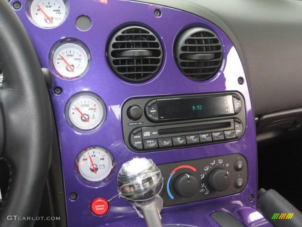2010 Viper SRT10 Roanoke Dodge Edition - Viper Black/Purple / Black photo #9