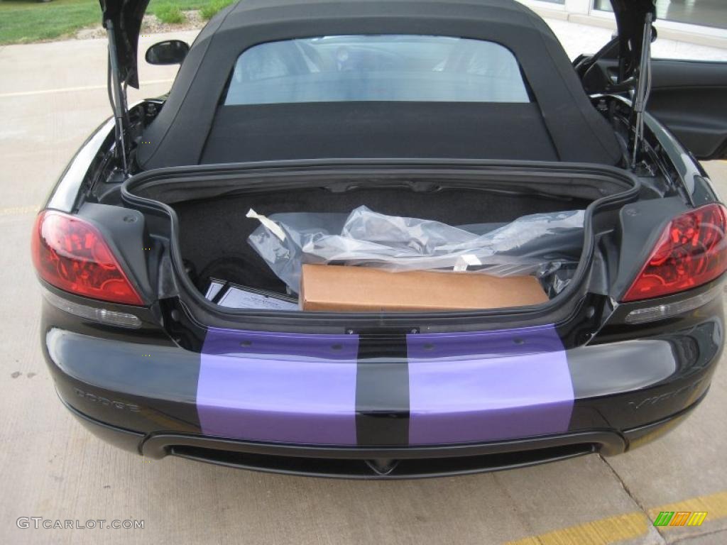 2010 Viper SRT10 Roanoke Dodge Edition - Viper Black/Purple / Black photo #19