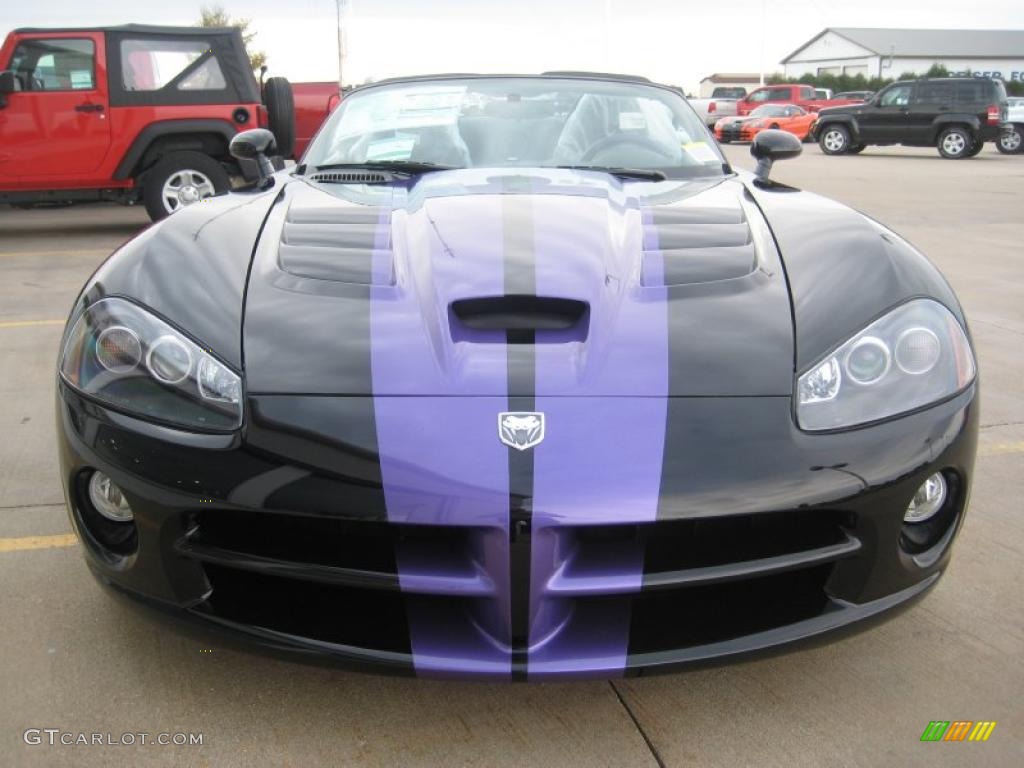 2010 Viper SRT10 Roanoke Dodge Edition - Viper Black/Purple / Black photo #25