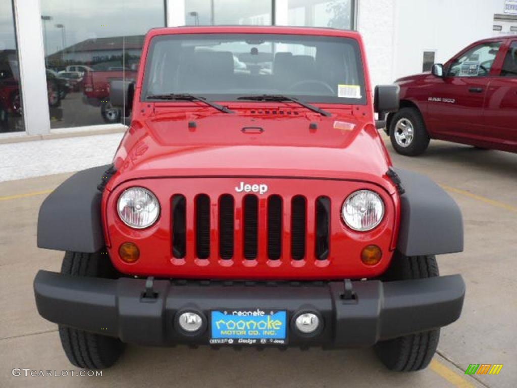 2011 Wrangler Sport 4x4 - Flame Red / Black photo #8