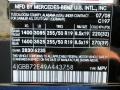197: Obsidian Black Metallic 2009 Mercedes-Benz ML 550 4Matic Color Code
