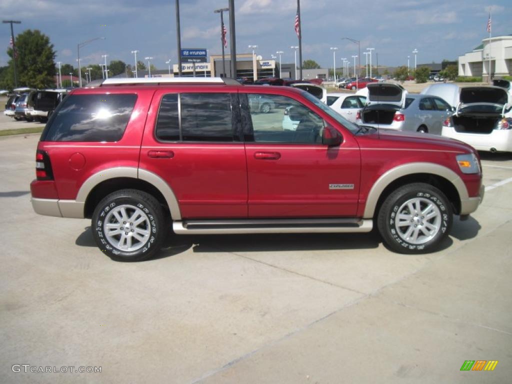 2006 Explorer Eddie Bauer - Redfire Metallic / Camel photo #4