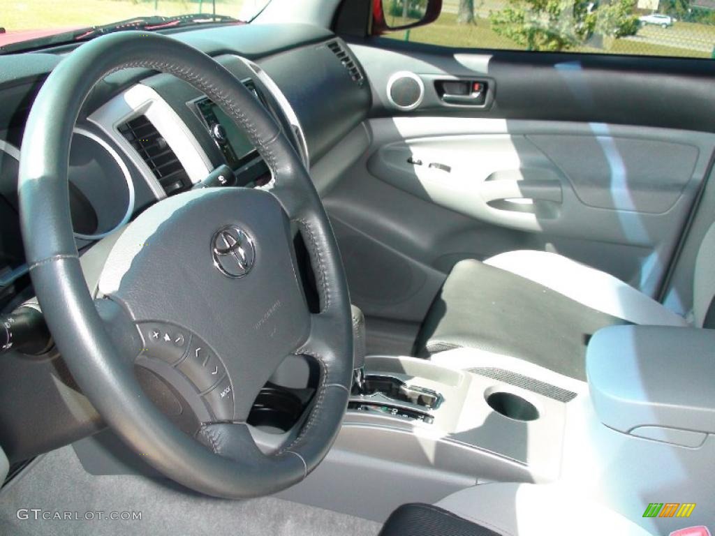 Graphite Gray Interior 2008 Toyota Tacoma V6 PreRunner TRD Sport Double Cab Photo #38330987