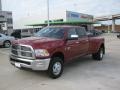 2011 Deep Cherry Red Crystal Pearl Dodge Ram 3500 HD Laramie Crew Cab 4x4 Dually  photo #1