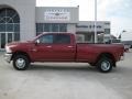 2011 Deep Cherry Red Crystal Pearl Dodge Ram 3500 HD Laramie Crew Cab 4x4 Dually  photo #2