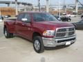 Deep Cherry Red Crystal Pearl 2011 Dodge Ram 3500 HD Laramie Crew Cab 4x4 Dually Exterior