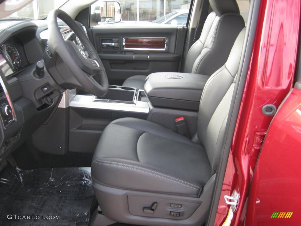 Dark Slate Gray Interior 2011 Dodge Ram 3500 HD Laramie Crew Cab 4x4 Dually Photo #38331267