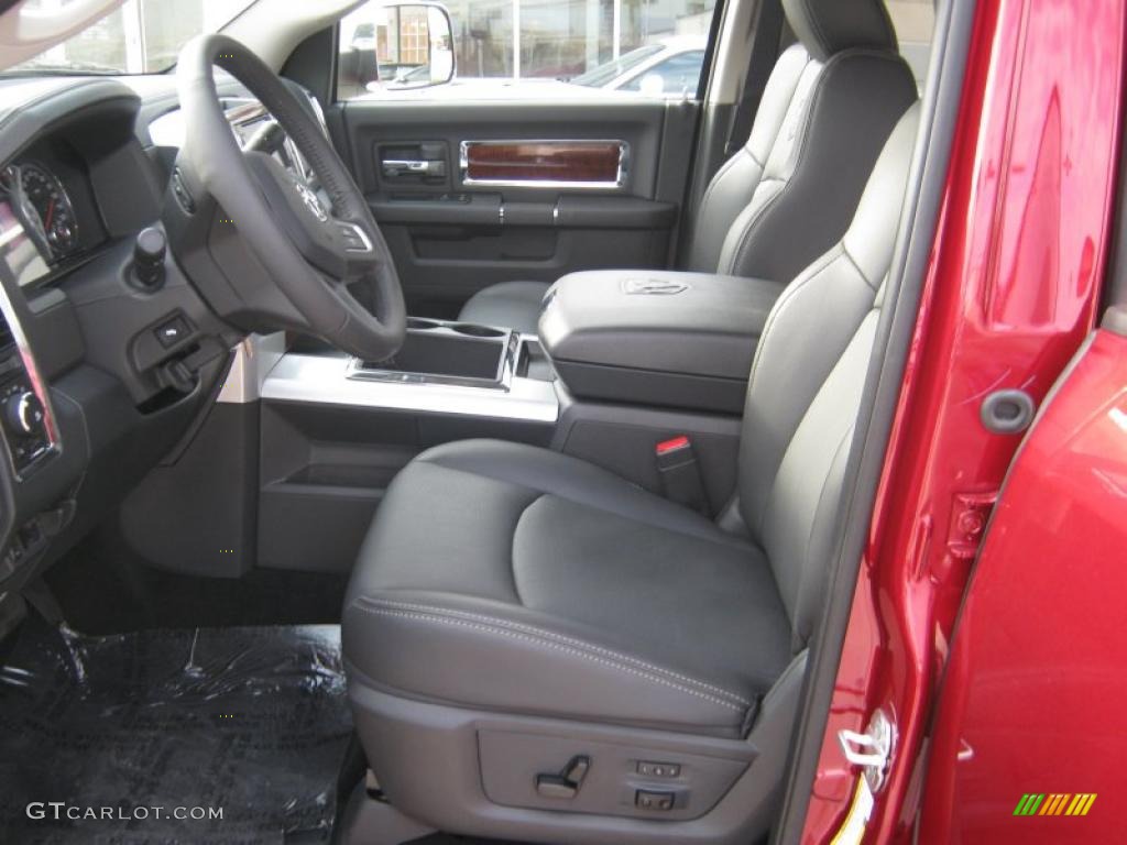 2011 Ram 3500 HD Laramie Crew Cab 4x4 Dually - Deep Cherry Red Crystal Pearl / Dark Slate Gray photo #13