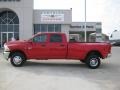 2011 Flame Red Dodge Ram 3500 HD ST Crew Cab 4x4 Dually  photo #2