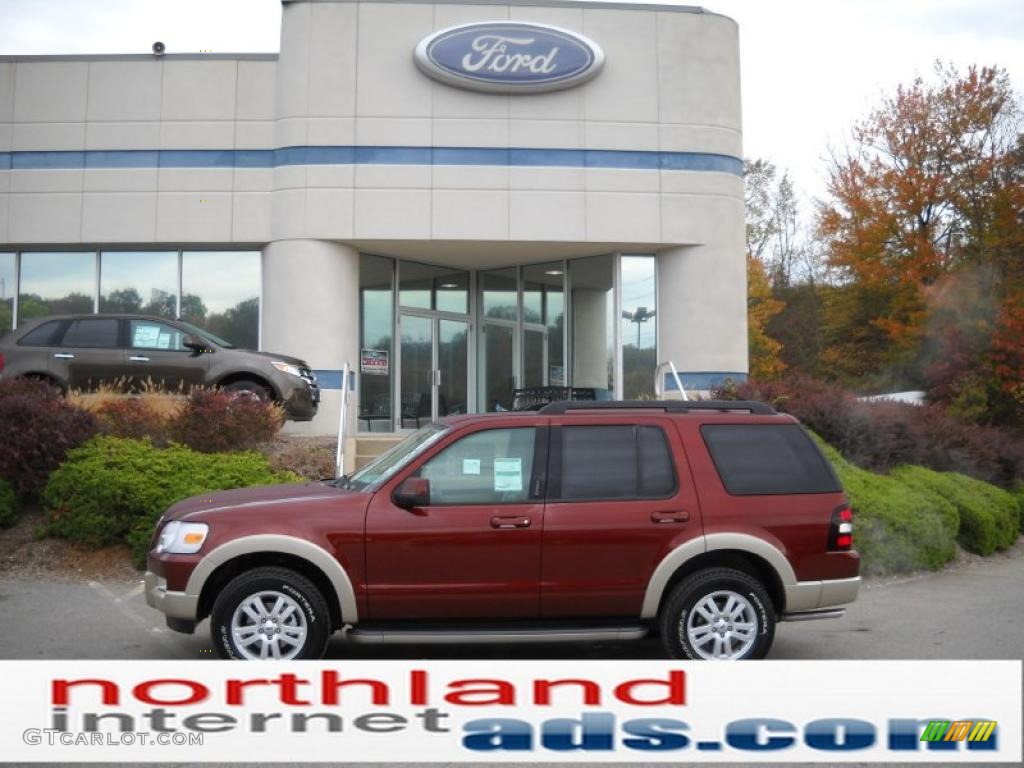 2010 Explorer Eddie Bauer 4x4 - Dark Copper Metallic / Camel photo #1