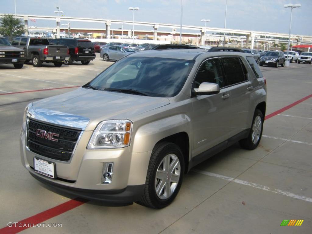 2011 Terrain SLT - Gold Mist Metallic / Brownstone photo #1