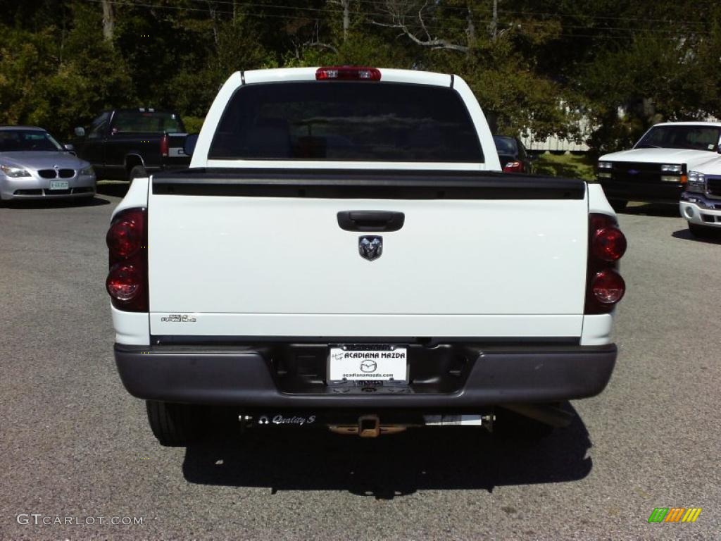 2008 Ram 1500 ST Quad Cab - Bright White / Medium Slate Gray photo #4