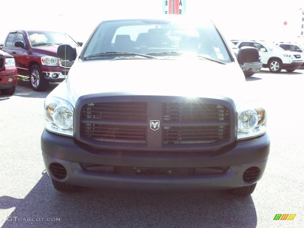 2008 Ram 1500 ST Quad Cab - Bright White / Medium Slate Gray photo #8