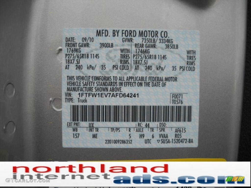 2010 F150 XLT SuperCrew 4x4 - Ingot Silver Metallic / Medium Stone photo #12