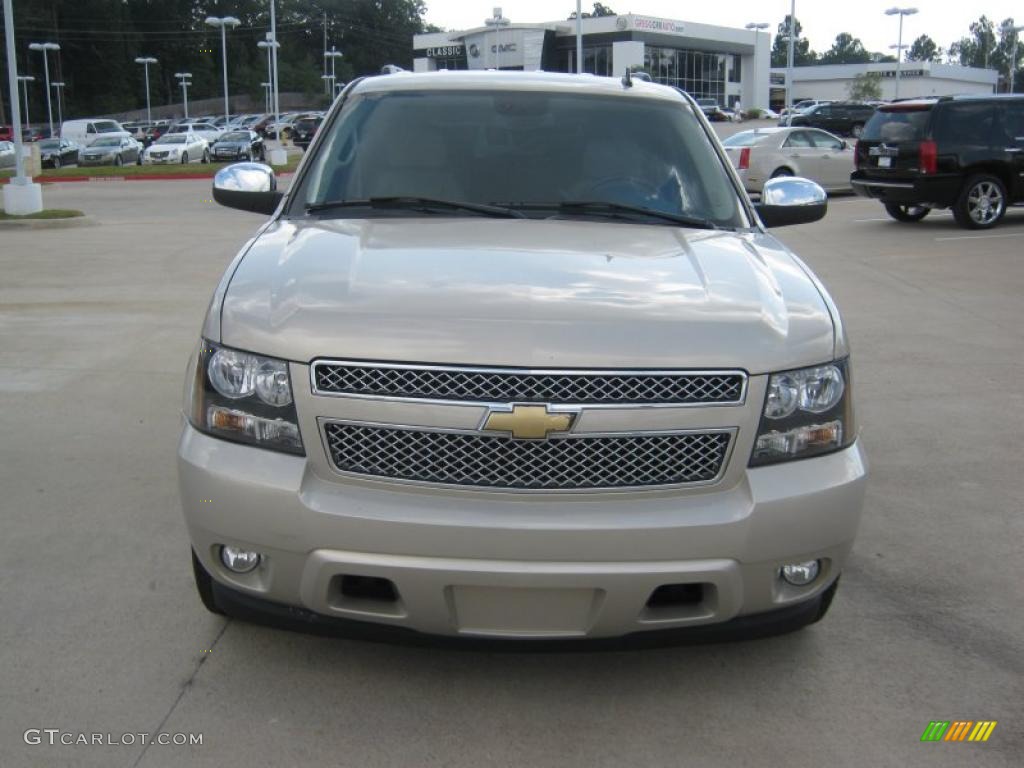 2008 Tahoe LTZ - Gold Mist Metallic / Light Cashmere/Ebony photo #8