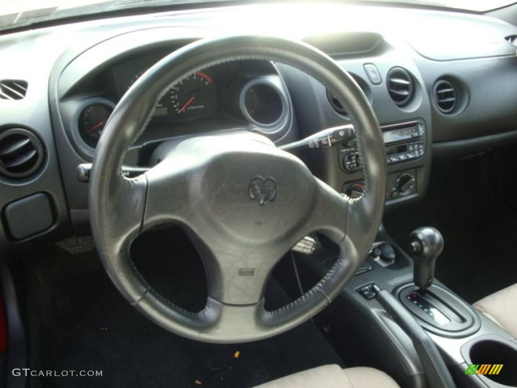 2001 Dodge Stratus SE Coupe Black/Beige Steering Wheel Photo #38333431