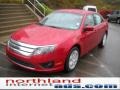 2011 Red Candy Metallic Ford Fusion SE  photo #2