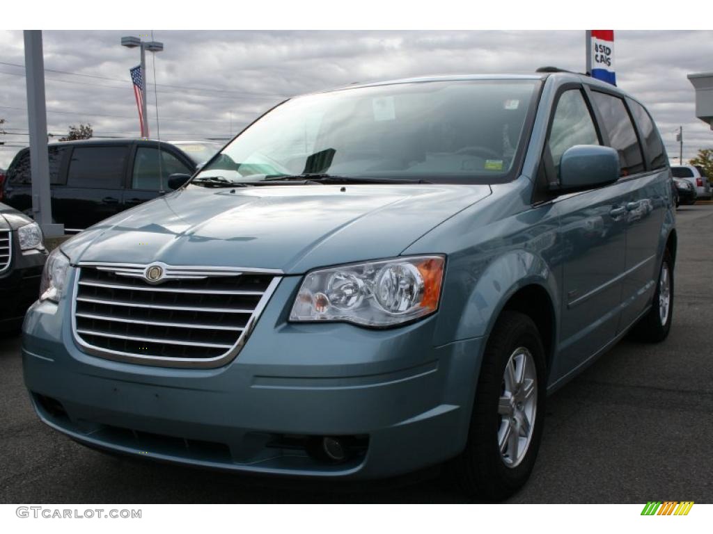 2008 Town & Country Touring Signature Series - Clearwater Blue Pearlcoat / Medium Slate Gray/Light Shale photo #1