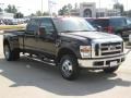 2008 Black Ford F350 Super Duty Lariat Crew Cab 4x4 Dually  photo #7