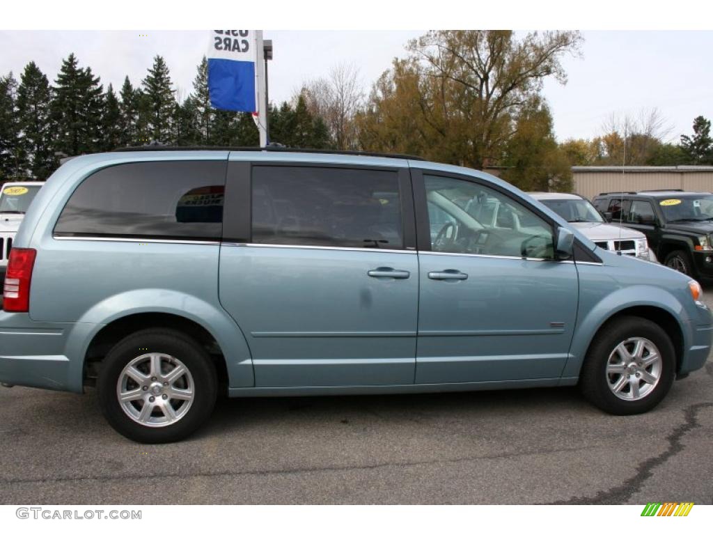 2008 Town & Country Touring Signature Series - Clearwater Blue Pearlcoat / Medium Slate Gray/Light Shale photo #13