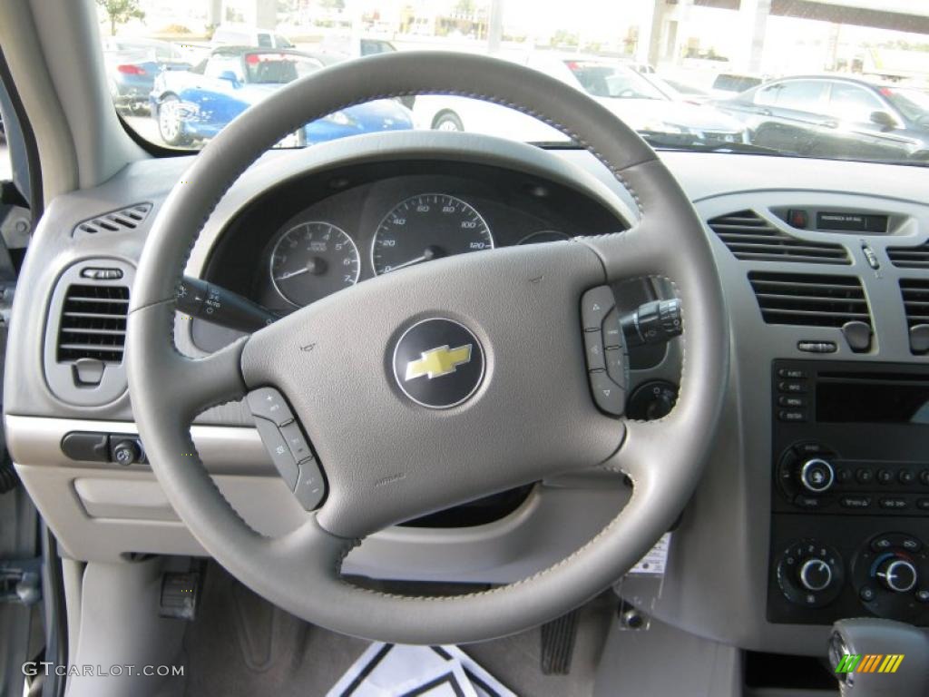 2007 Chevrolet Malibu Maxx LT Wagon Titanium Gray Steering Wheel Photo #38334911