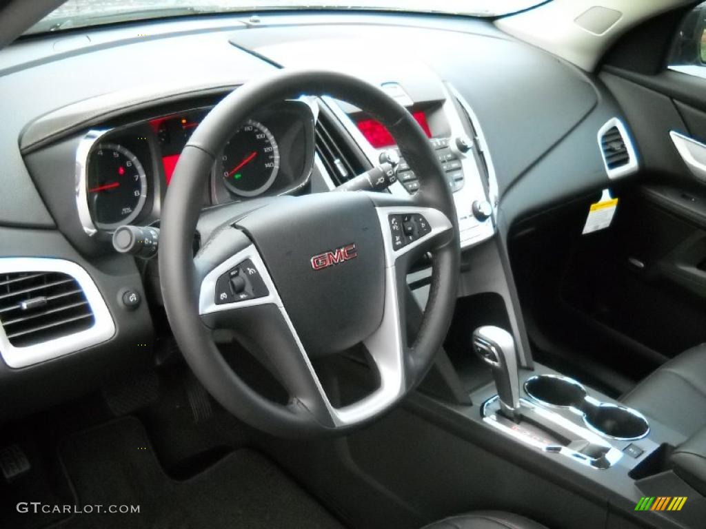 Jet Black Interior 2011 GMC Terrain SLT AWD Photo #38335443