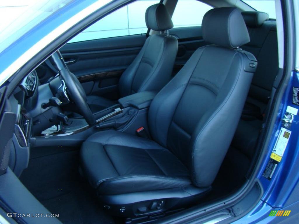 2008 3 Series 328xi Coupe - Montego Blue Metallic / Black photo #8