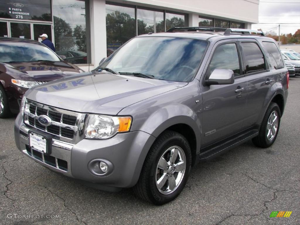 2008 Escape Limited 4WD - Tungsten Grey Metallic / Charcoal photo #1