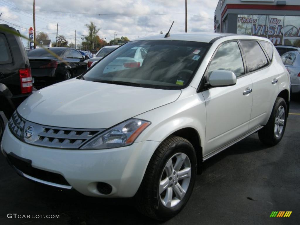 2006 Murano S AWD - Pearl White / Cafe Latte photo #1