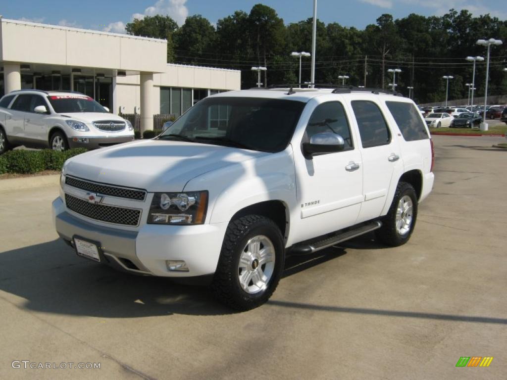2007 Tahoe Z71 4x4 - Summit White / Ebony photo #1