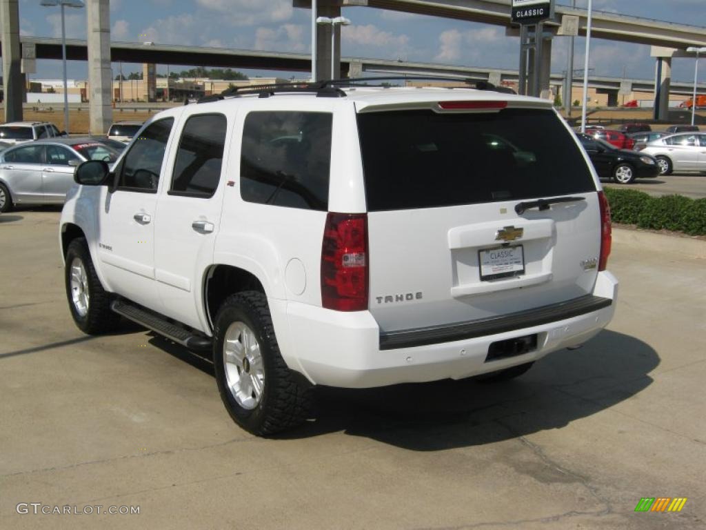 2007 Tahoe Z71 4x4 - Summit White / Ebony photo #3