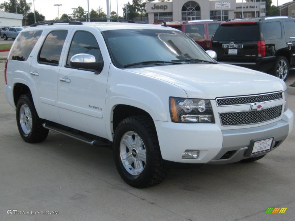 2007 Tahoe Z71 4x4 - Summit White / Ebony photo #7