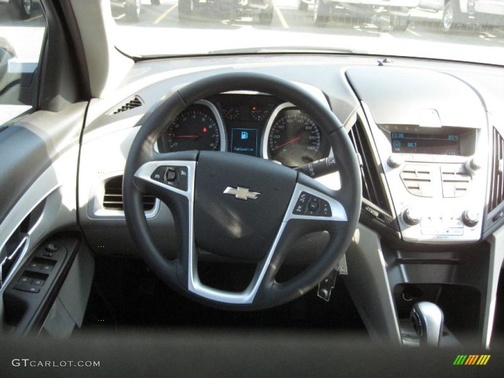2011 Chevrolet Equinox LT Light Titanium/Jet Black Steering Wheel Photo #38337715