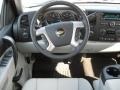 Light Titanium/Ebony 2011 Chevrolet Silverado 1500 LT Crew Cab 4x4 Steering Wheel