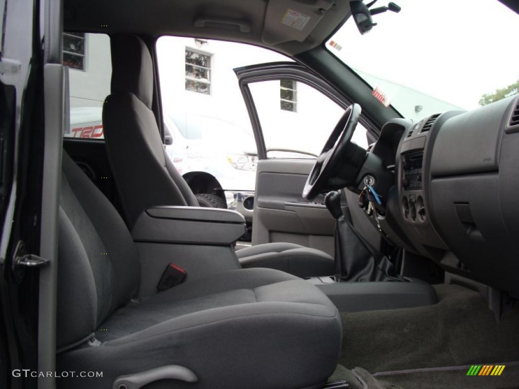 Very Dark Pewter Interior 2005 Chevrolet Colorado LS Extended Cab Photo #38339800
