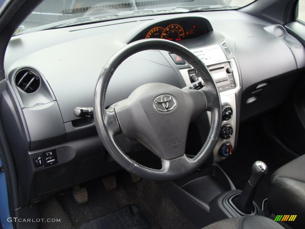 2008 Yaris S 3 Door Liftback - Bayou Blue Pearl / Dark Charcoal photo #11