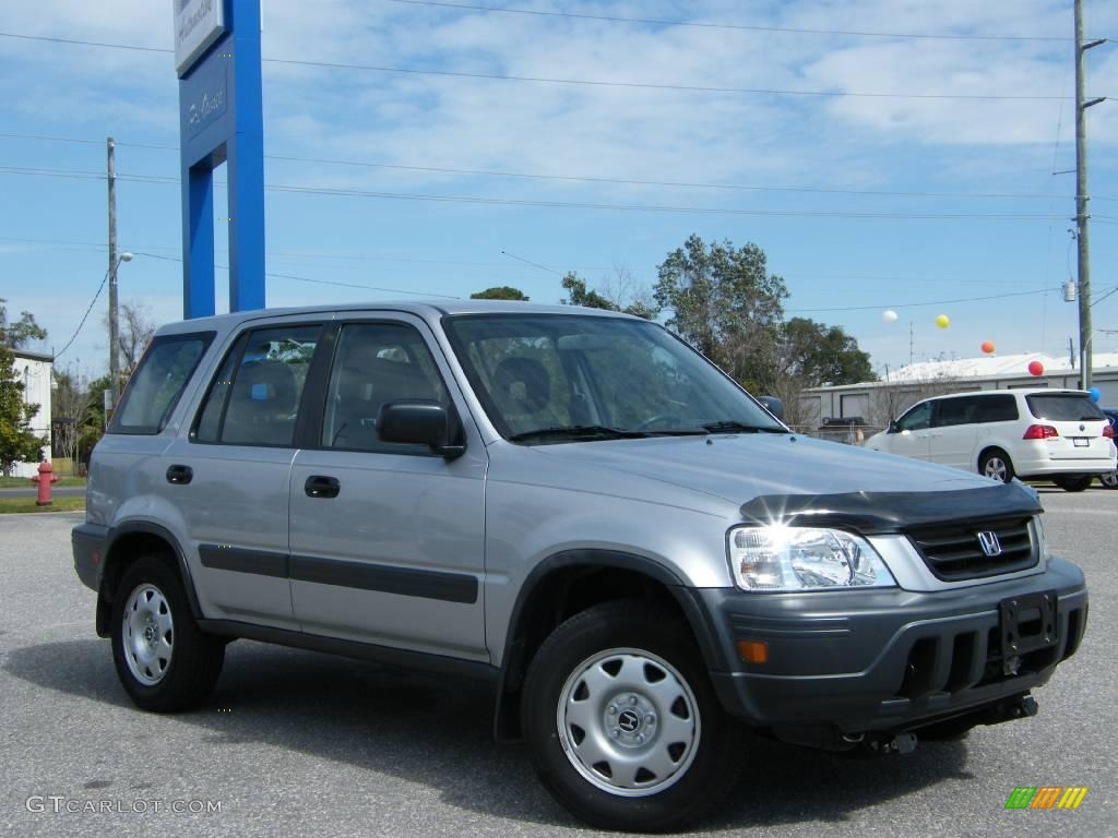2001 CR-V LX - Satin Silver Metallic / Dark Gray photo #7