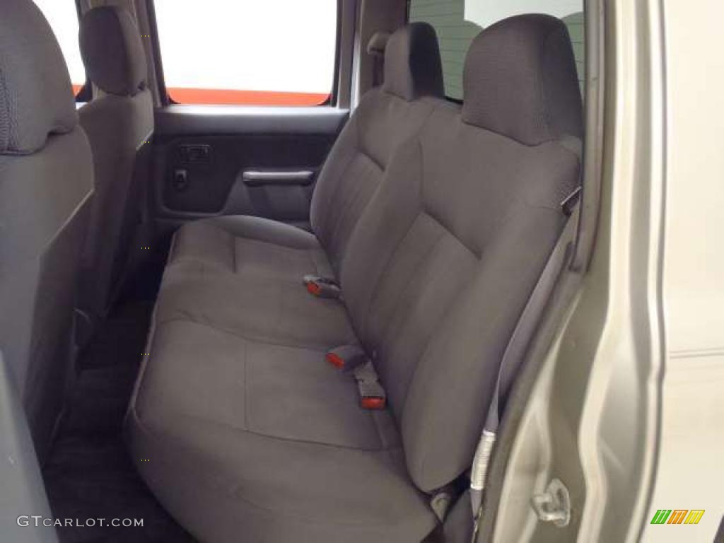 Gray Interior 2003 Nissan Frontier SC V6 Crew Cab 4x4 Photo #38343197
