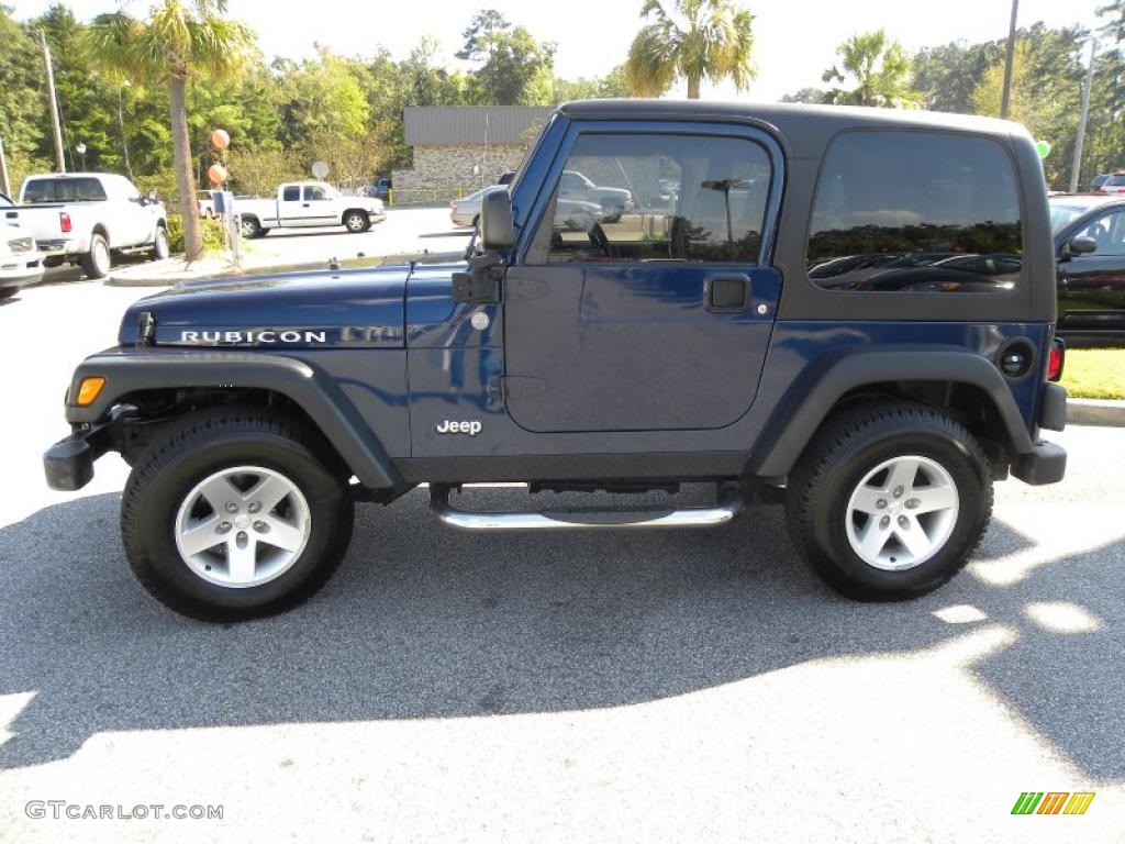 2004 Wrangler Rubicon 4x4 - Patriot Blue Pearl / Dark Slate Gray photo #2