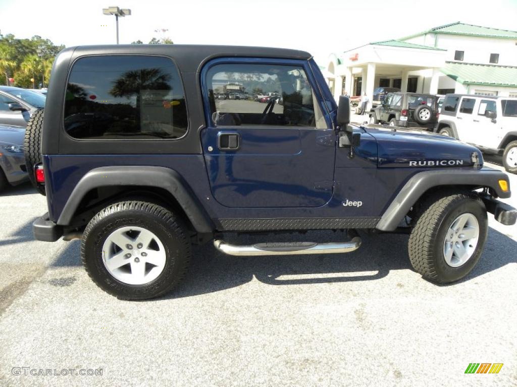 2004 Wrangler Rubicon 4x4 - Patriot Blue Pearl / Dark Slate Gray photo #9
