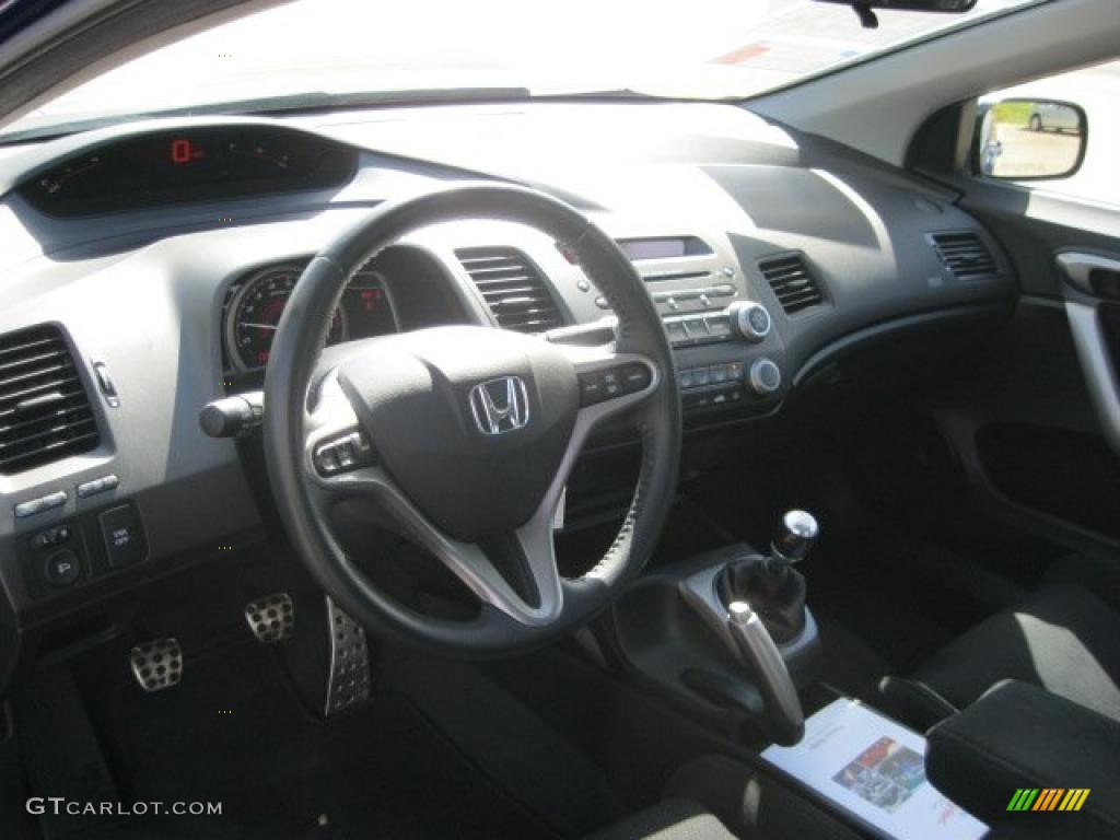 2008 Civic Si Coupe - Fiji Blue Pearl / Black photo #22