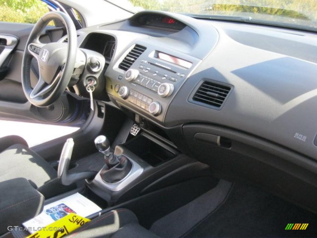 2008 Civic Si Coupe - Fiji Blue Pearl / Black photo #36