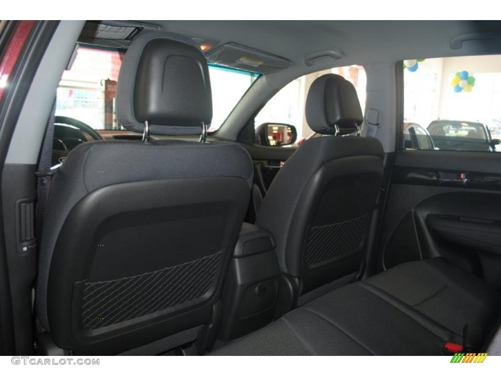 Black Interior 2011 Kia Sorento LX V6 Photo #38346786