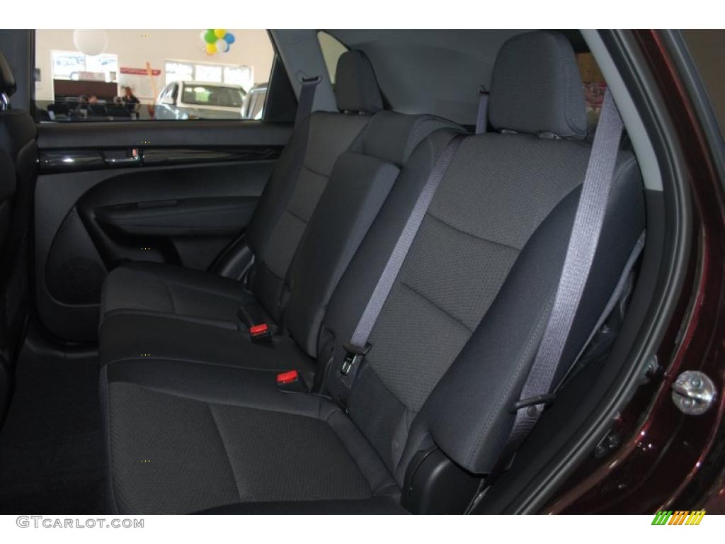 Black Interior 2011 Kia Sorento LX V6 Photo #38346802