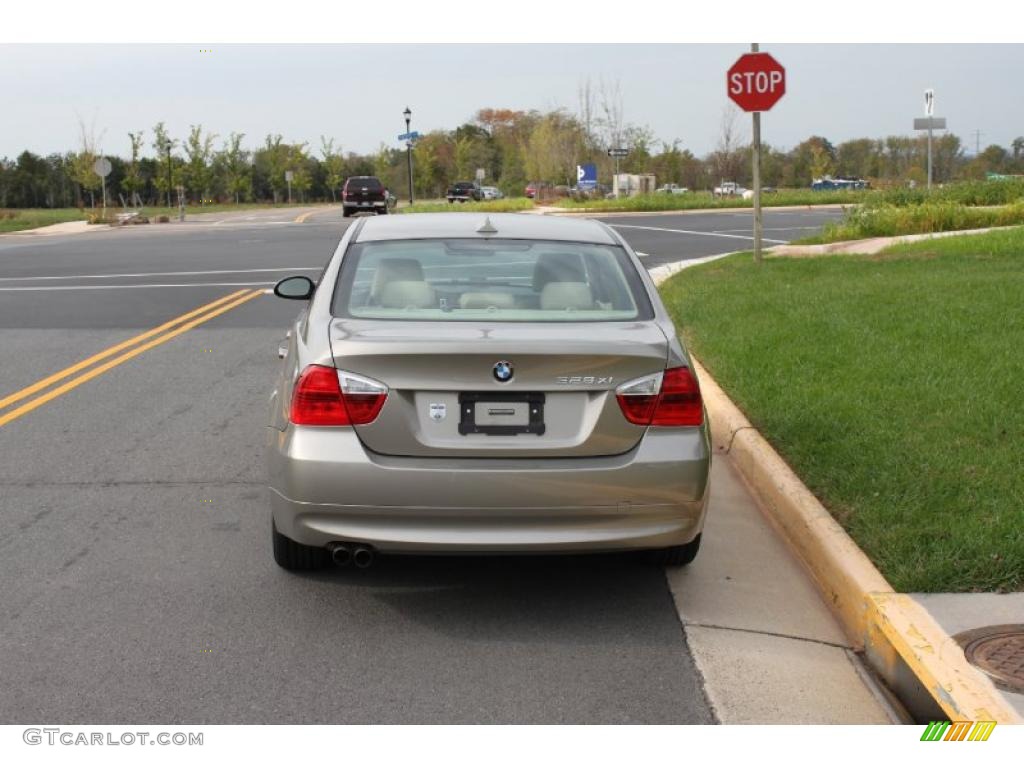 2007 3 Series 328xi Sedan - Platinum Bronze Metallic / Beige photo #5